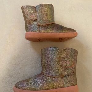 Ugg Toddler Girl Boots in Keelan glitter rainbow size 7